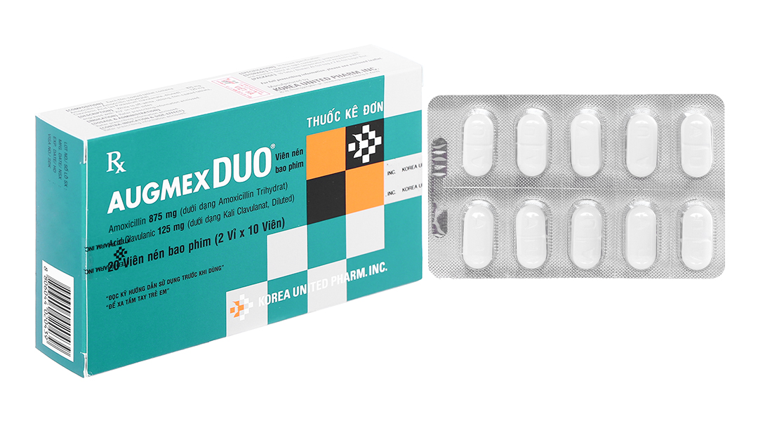 Augmex Duo 875mg/125mg trị nhiễm khuẩn