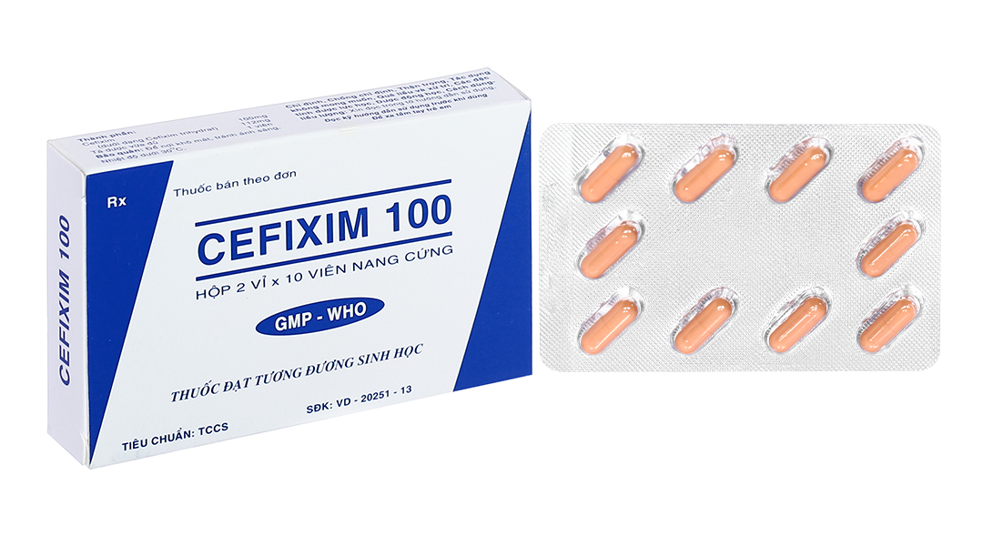 Cefixim 100 Tipharco trị nhiễm khuẩn đường tiết niệu
