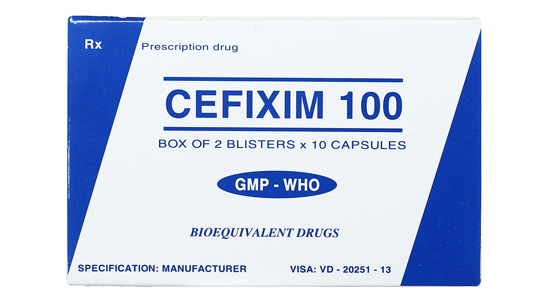 Cefixim 100 Tipharco trị nhiễm khuẩn đường tiết niệu