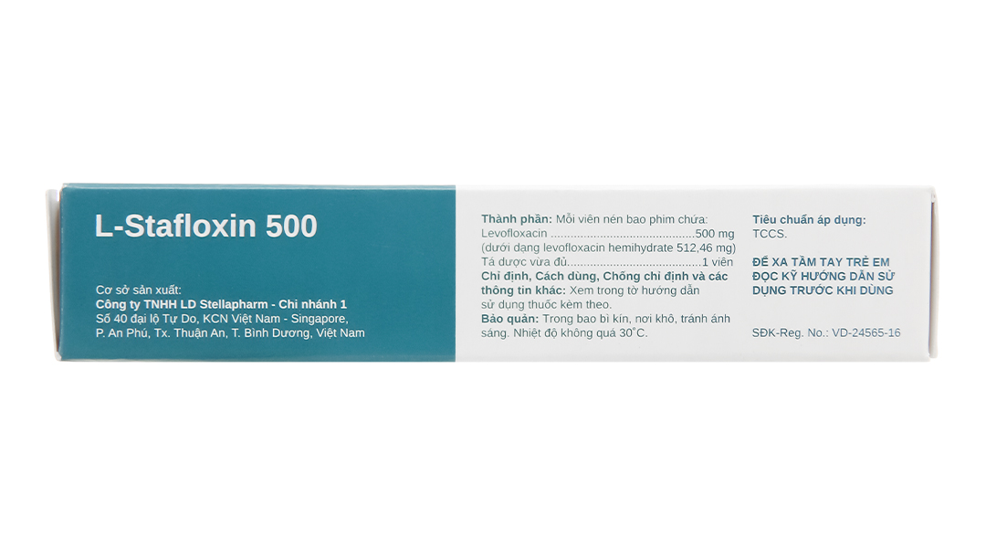 L-Stafloxin 500 trị nhiễm khuẩn nhẹ hoặc trung bình