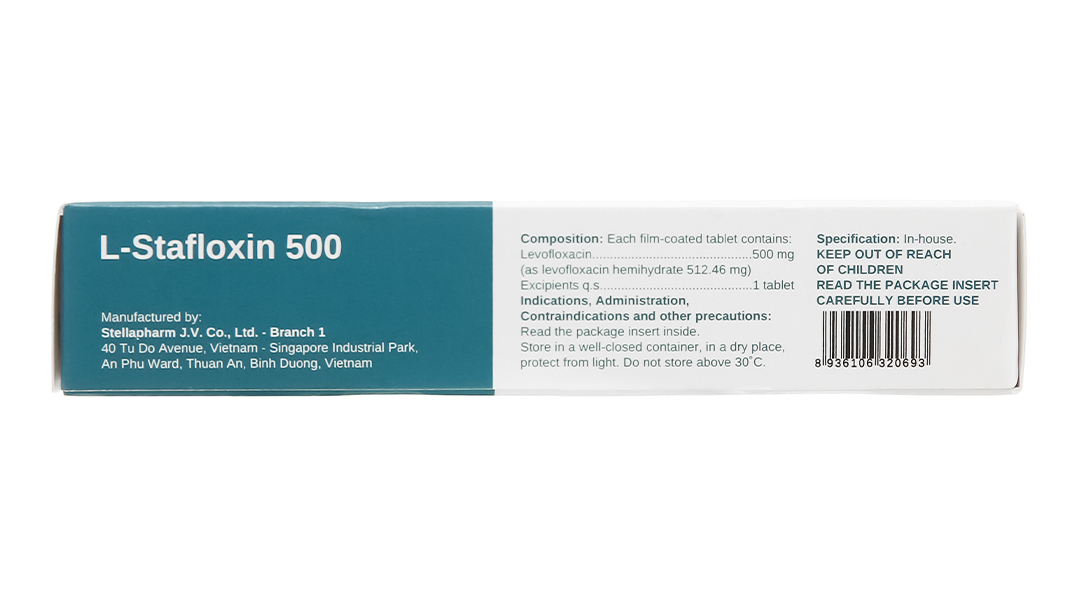 L-Stafloxin 500 trị nhiễm khuẩn nhẹ hoặc trung bình