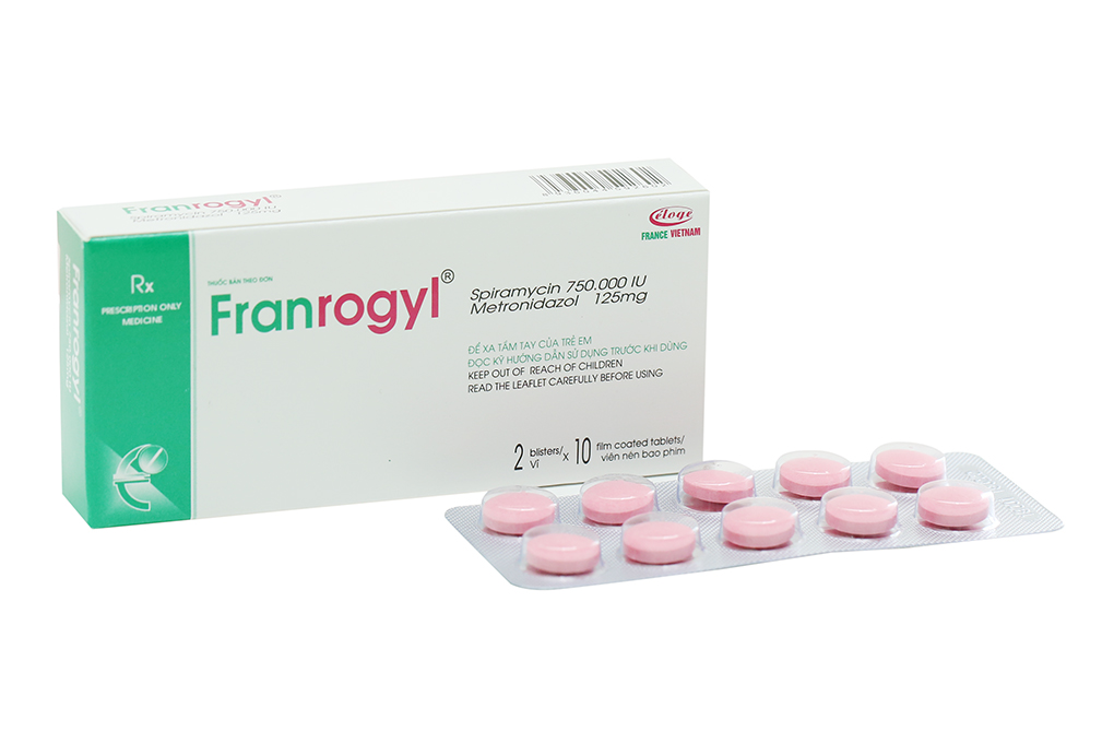 Franrogyl 20mg trị nhiễm khuẩn răng miệng