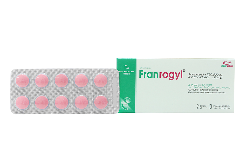 Franrogyl 20mg trị nhiễm khuẩn răng miệng