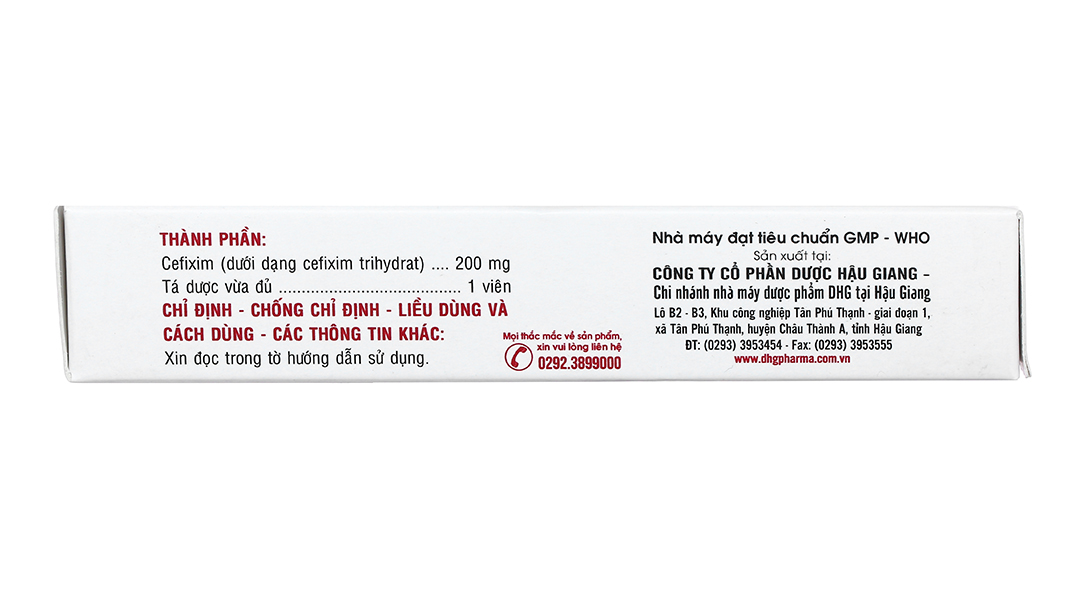 Hafixim 200 Tabs trị nhiễm khuẩn do vi khuẩn nhạy cảm