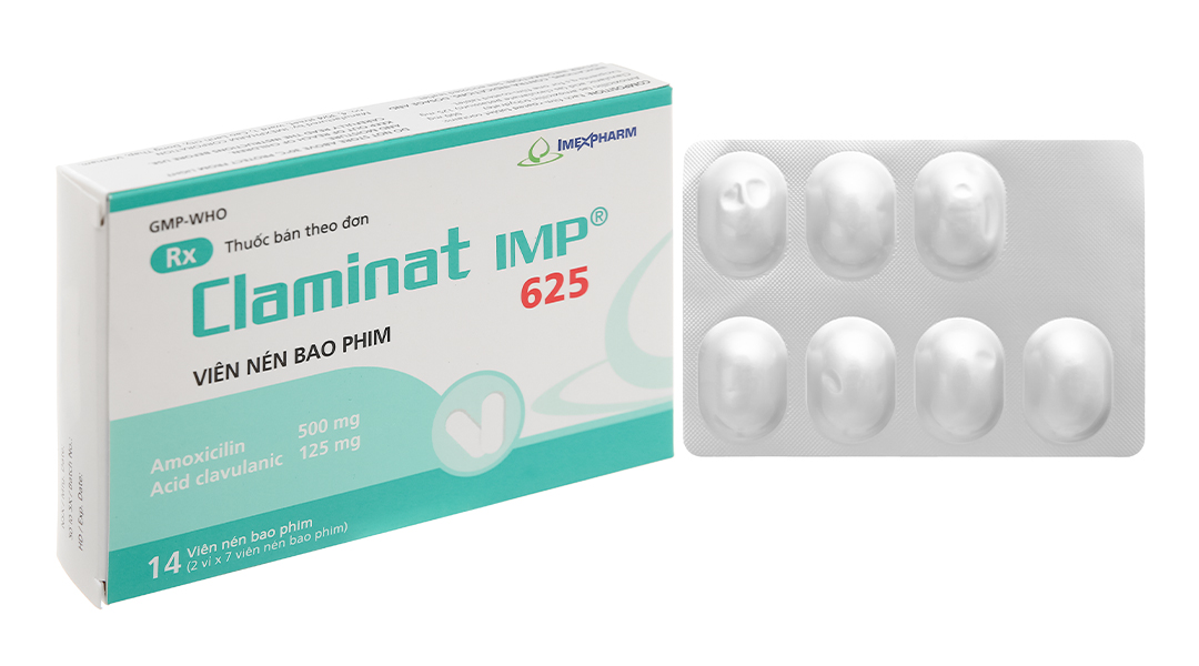 Claminat IMP 625 trị nhiễm khuẩn