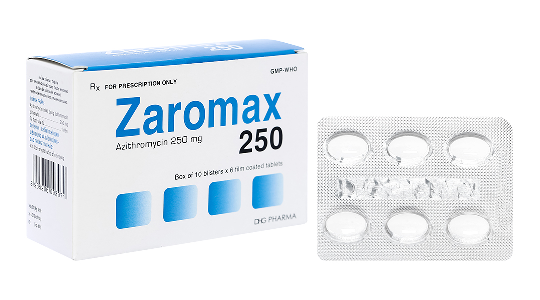 Zaromax 250 trị nhiễm khuẩn