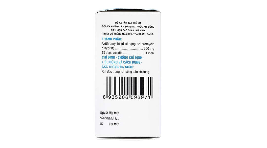 Zaromax 250 trị nhiễm khuẩn