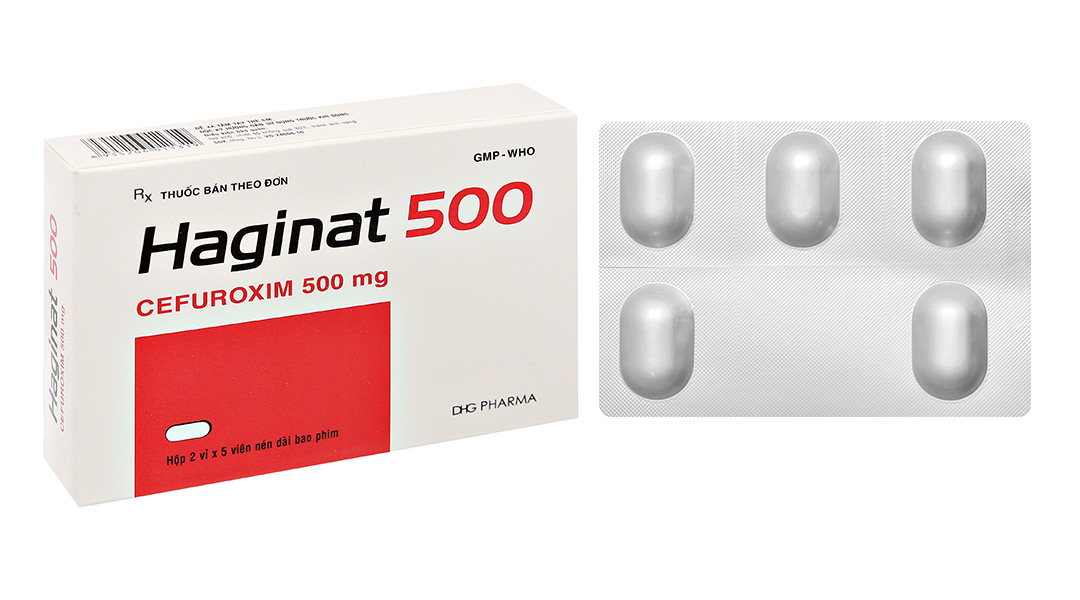 Haginat 500 kháng sinh trị nhiễm khuẩn đường hô hấp