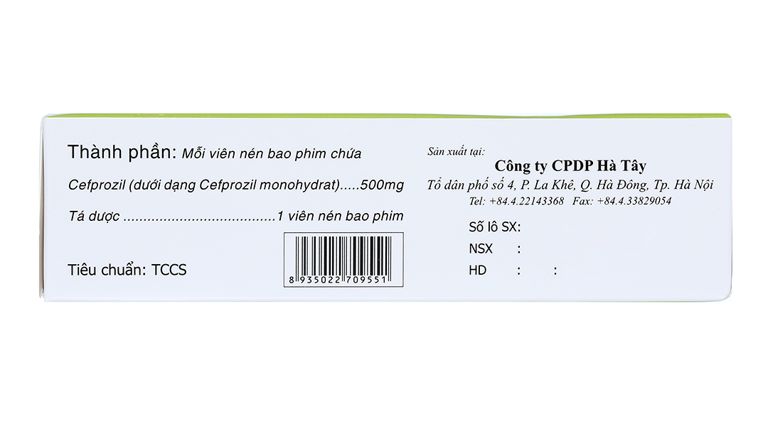 Brodicef 500 trị nhiễm khuẩn