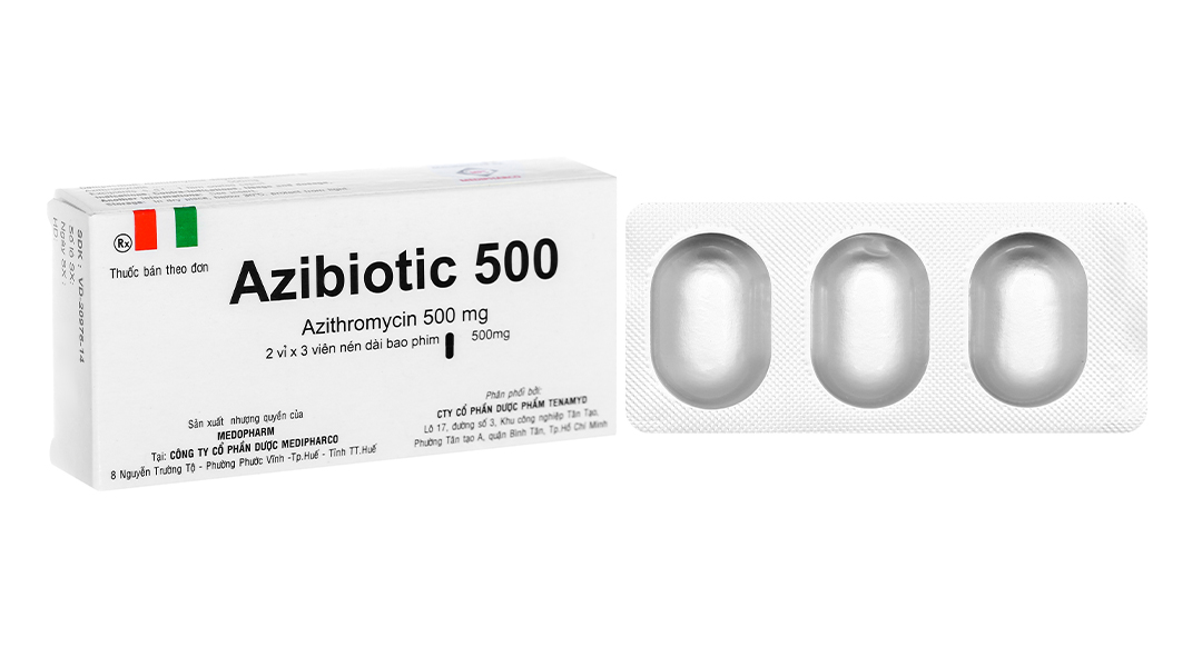 Azibiotic 500 trị nhiễm khuẩn