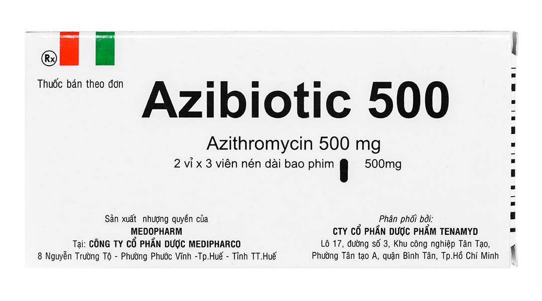 Azibiotic 500 trị nhiễm khuẩn