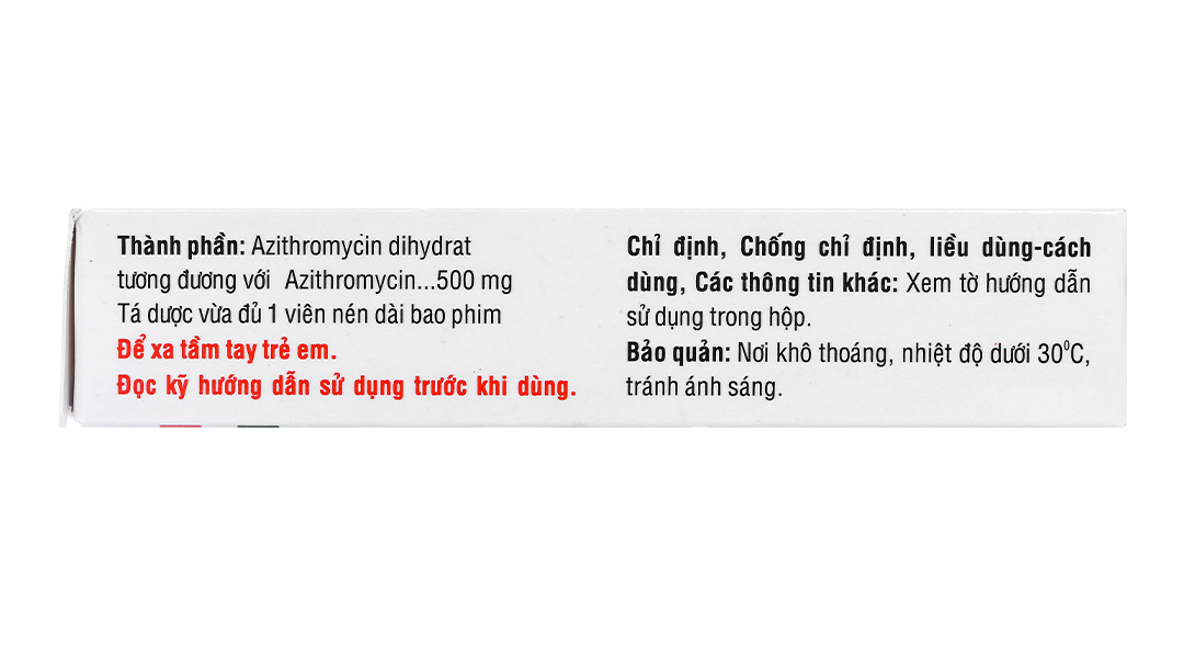 Azibiotic 500 trị nhiễm khuẩn