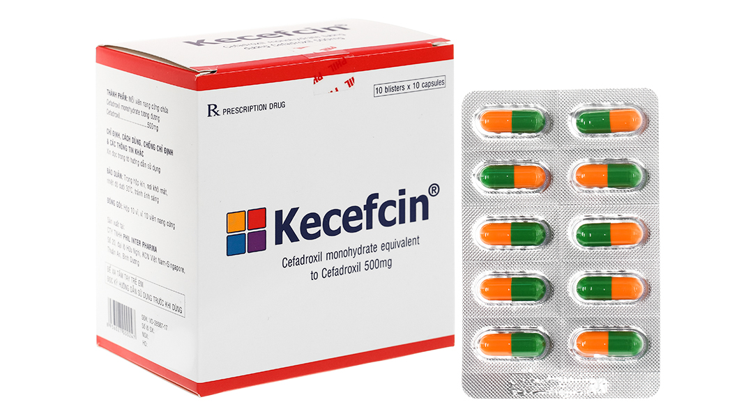 Kecefcin 500mg trị nhiễm khuẩn nhẹ và trung bình