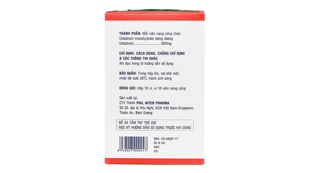 Kecefcin 500mg trị nhiễm khuẩn nhẹ và trung bình
