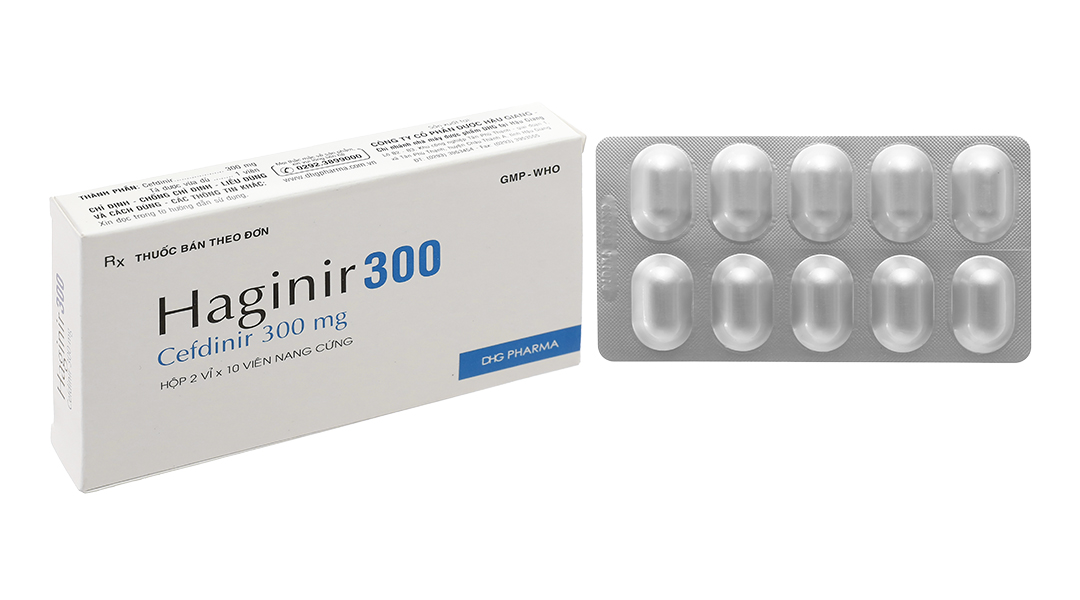 Haginir 300 điều trị nhiễm khuẩn nhẹ đến trung bình