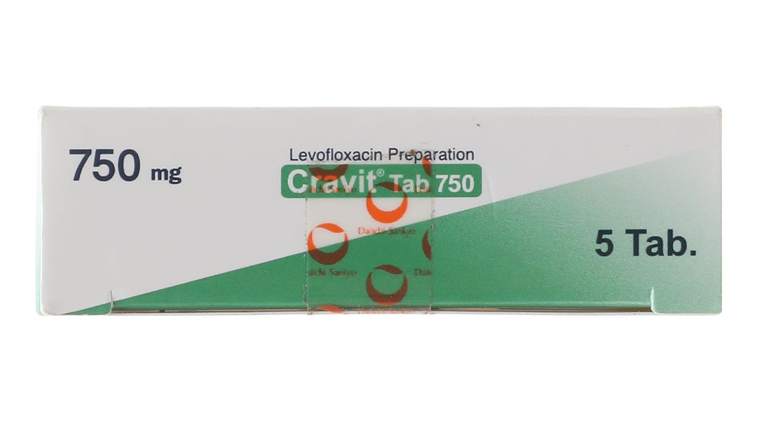 Cravit Tab 750 trị nhiễm khuẩn nhẹ, trung bình và nghiêm trọng