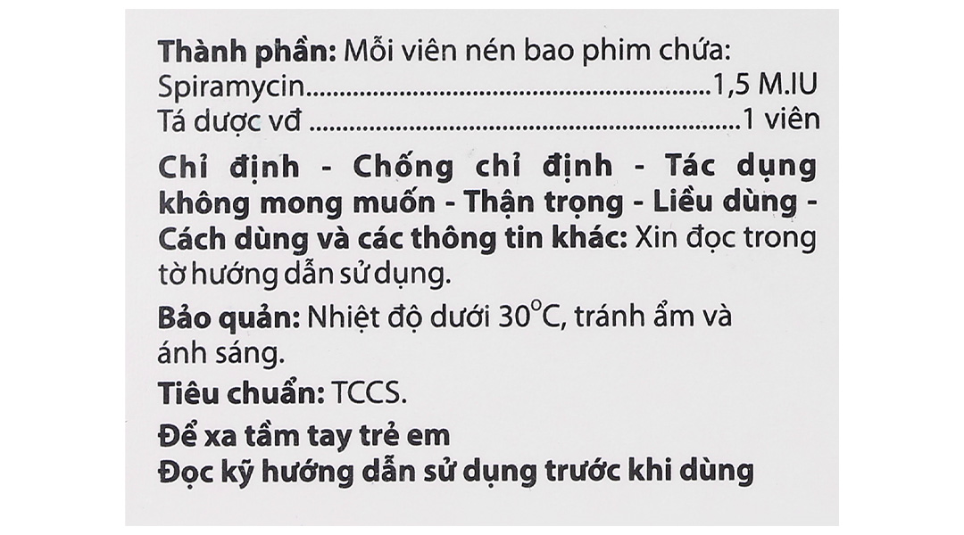 Rovagi 1,5 trị nhiễm khuẩn