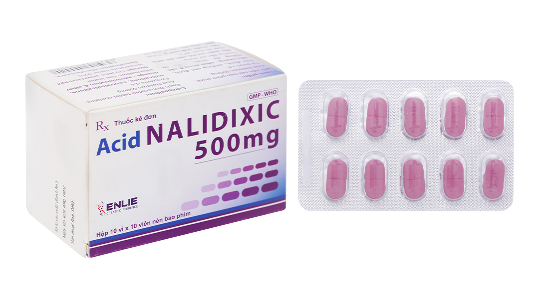 Acid Nalidixic Becamex 500mg trị nhiễm khuẩn đường tiết niệu dưới