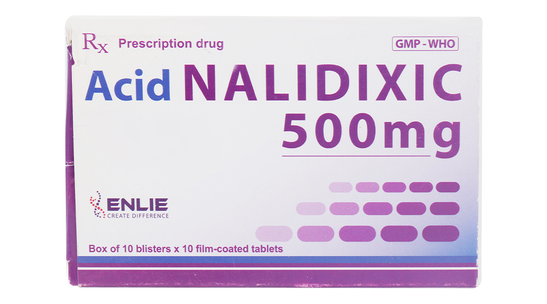Acid Nalidixic Becamex 500mg trị nhiễm khuẩn đường tiết niệu dưới