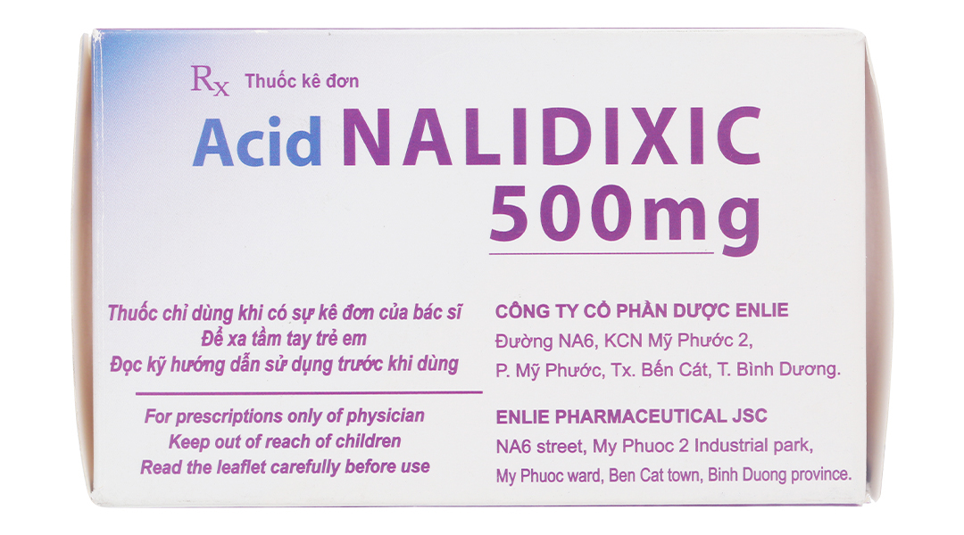 Acid Nalidixic Becamex 500mg trị nhiễm khuẩn đường tiết niệu dưới