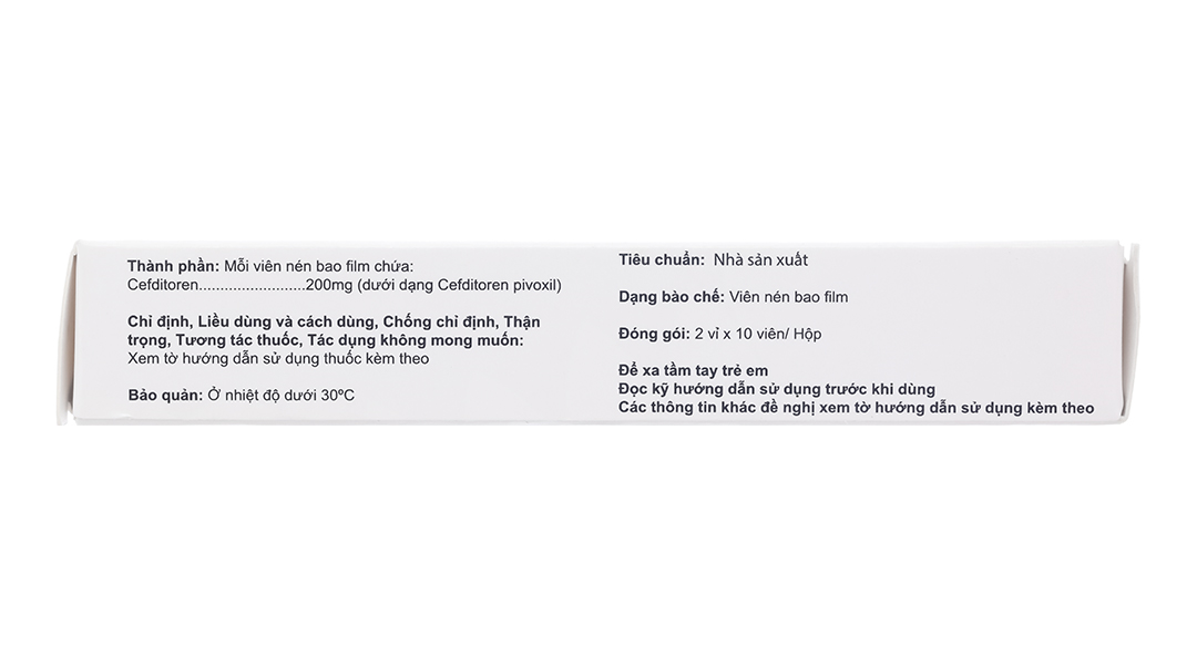 Meiact 200mg trị trị viêm amidan, viêm họng