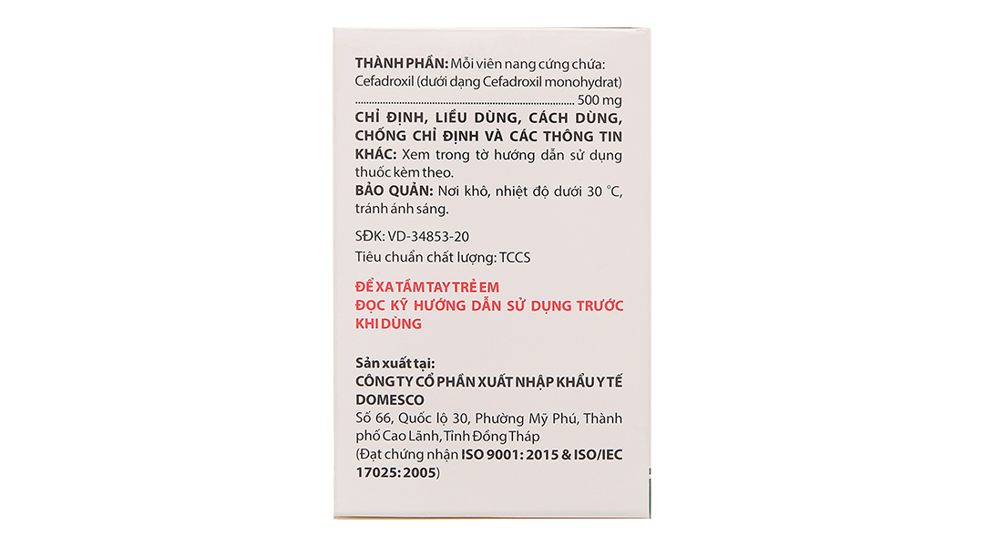 Dobixil 500mg trị nhiễm khuẩn do các vi khuẩn nhạy cảm gây ra