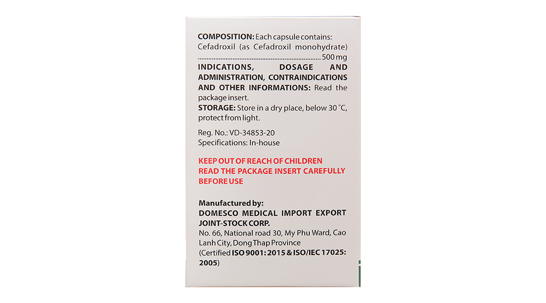 Dobixil 500mg trị nhiễm khuẩn do các vi khuẩn nhạy cảm gây ra
