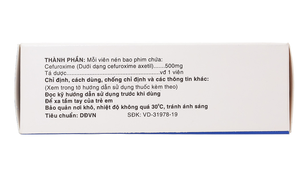 Cefuroxim Vidipha 500mg trị nhiễm khuẩn