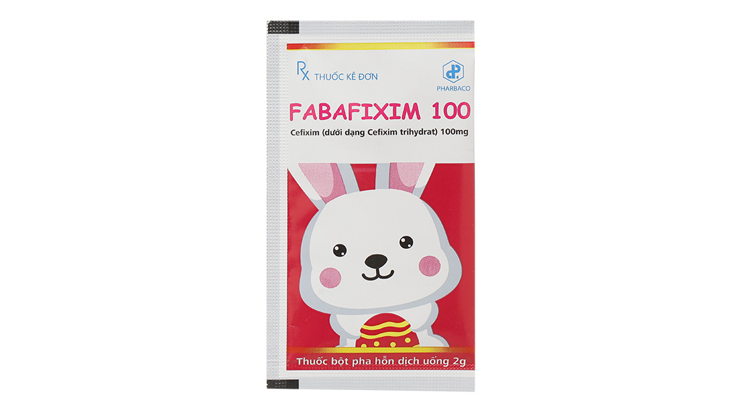 Thuốc bột pha hỗn dịch uống Fabafixim 100 trị nhiễm khuẩn