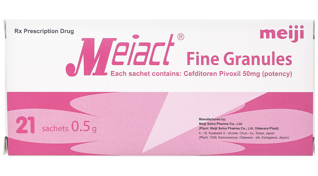 Thuốc bột Meiact Fine Granules 50mg trị nhiễm khuẩn