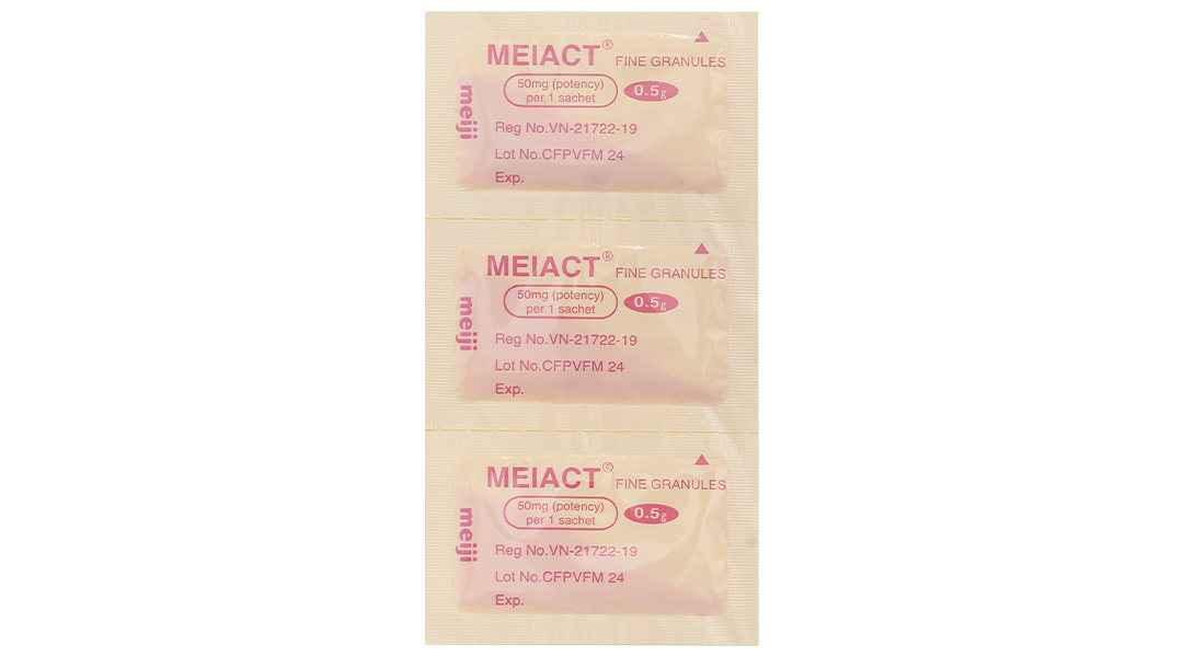Thuốc bột Meiact Fine Granules 50mg trị nhiễm khuẩn