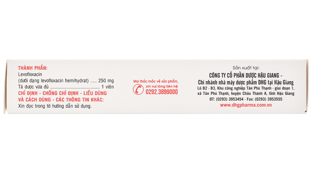 LevoDHG 250 trị nhiễm khuẩn
