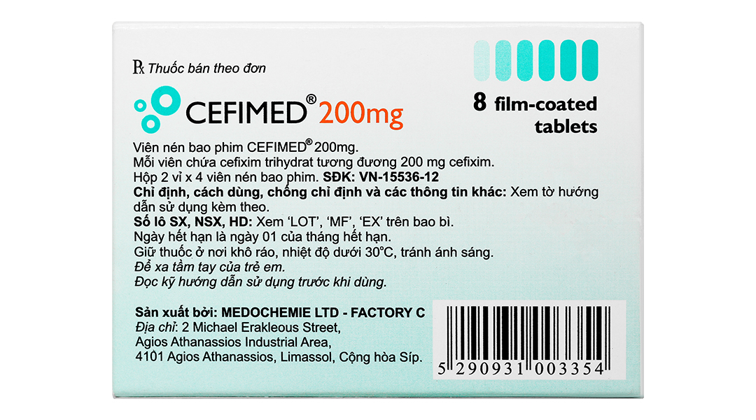 Cefimed 200mg trị các nhiễm khuẩn cấp