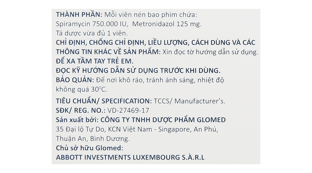 Glogyl trị nhiễm khuẩn răng miệng cấp tính, mạn tính hoặc tái phát