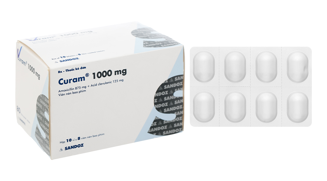 Curam 1000mg trị nhiễm khuẩn