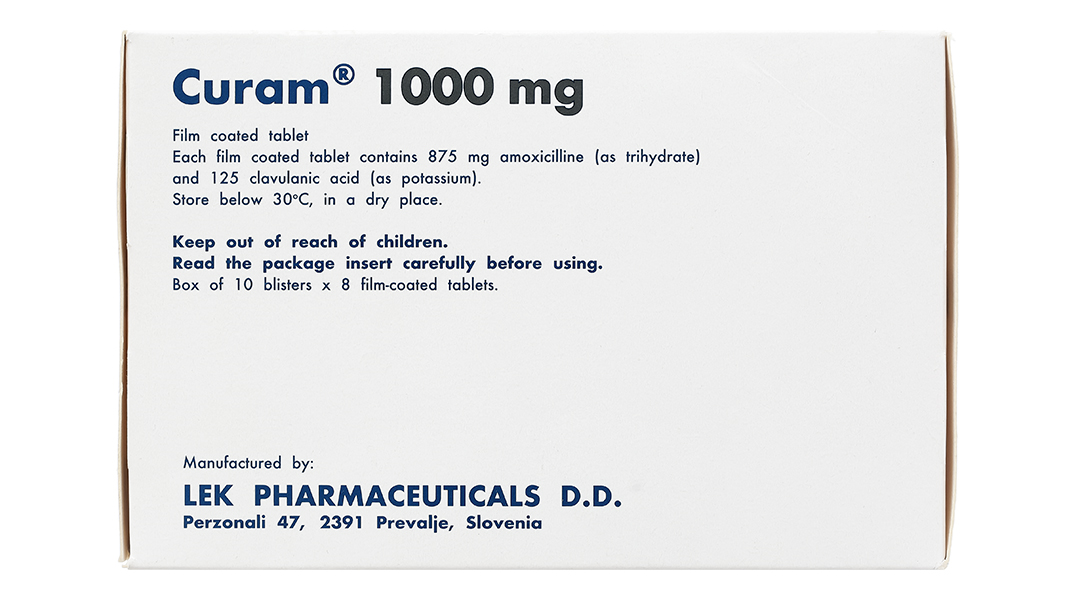 Curam 1000mg trị nhiễm khuẩn