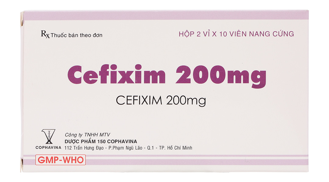 Cefixim Cophavina 200mg trị nhiễm khuẩn