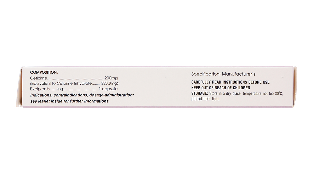 Cefixim Cophavina 200mg trị nhiễm khuẩn