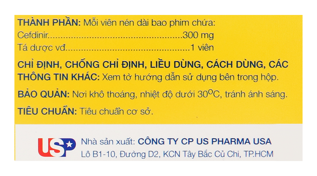 Tenco 300mg trị nhiễm khuẩn từ nhẹ đến vừa