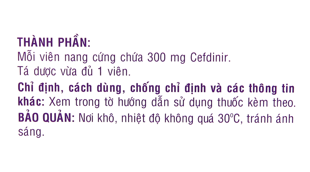 Rinedif 300 Cap trị nhiễm khuẩn từ nhẹ đến trung bình