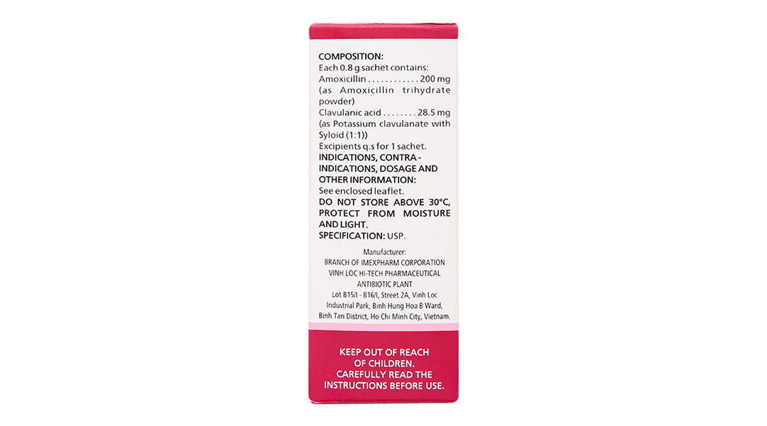 Bột pha hỗn dịch uống Lanam SC 200mg/28,5mg trị nhiễm khuẩn