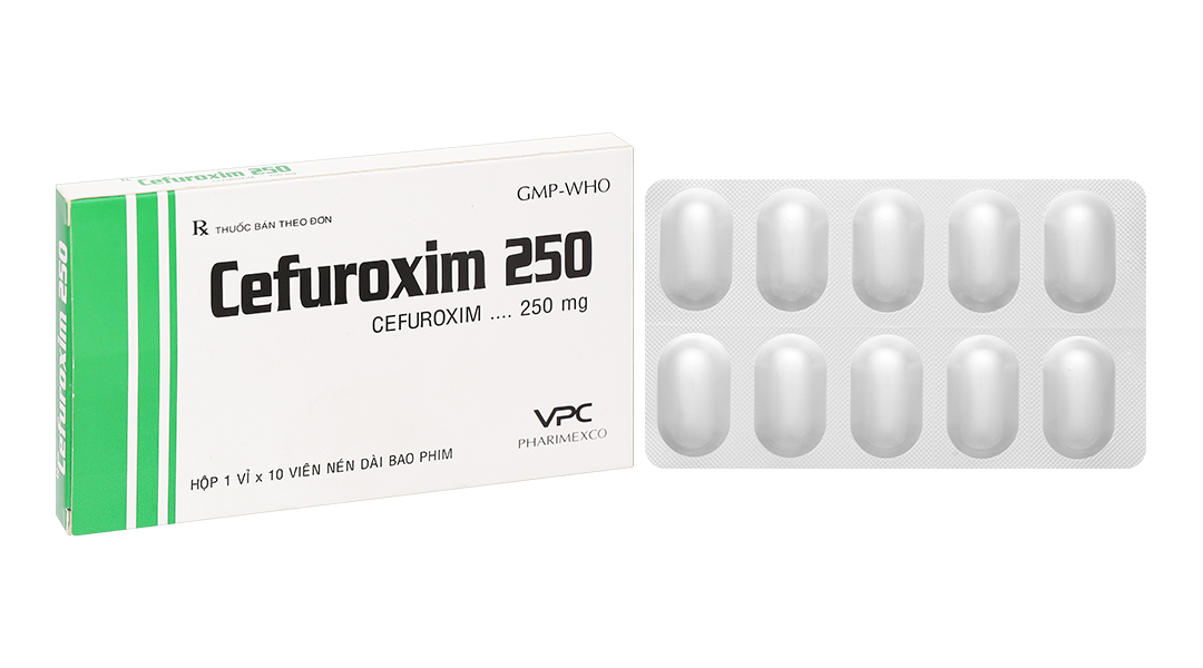 Cefuroxim 250 VPC Pharimexco trị nhiễm khuẩn thể nhẹ đến vừa