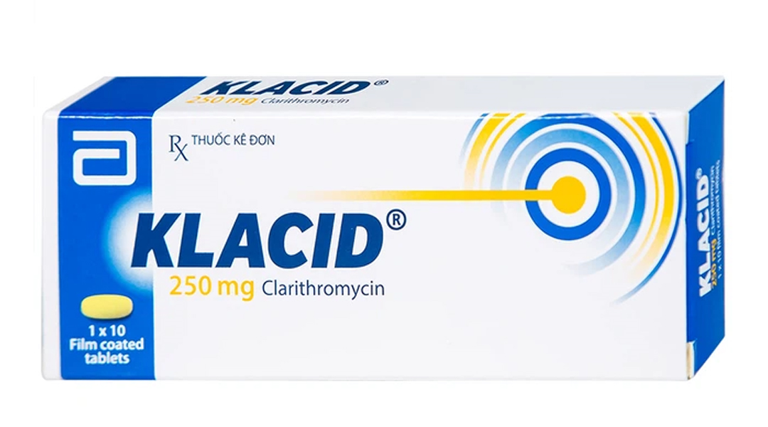 Klacid 250mg trị viêm amidan, viêm tai giữa