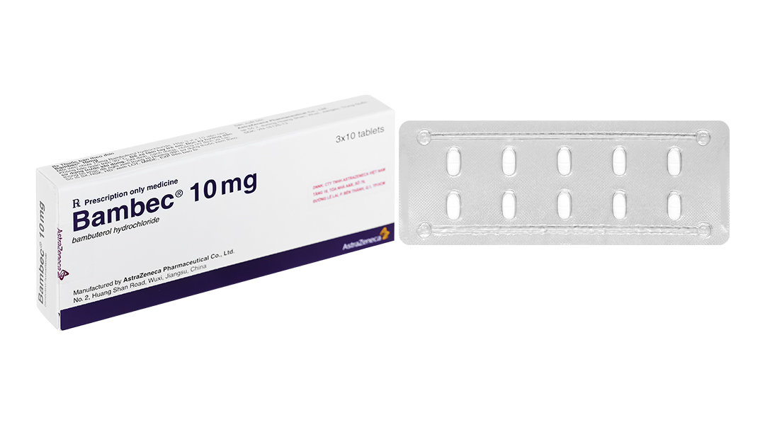 Bambec 10mg điều trị hen phế quản, viêm phế quản mãn tính