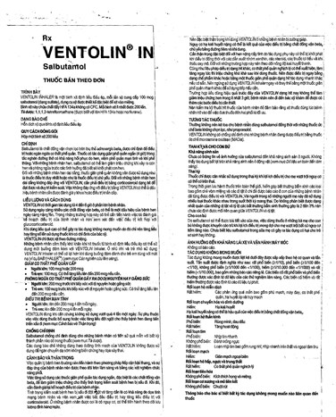 Ventolin Inhaler 100mcg điều trị hen