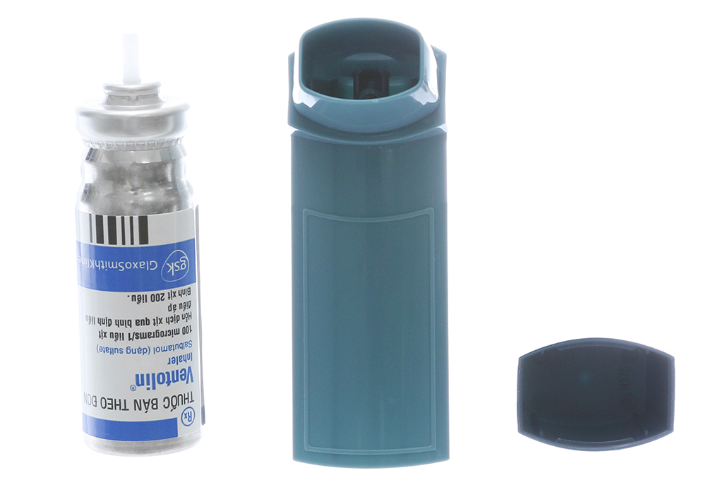 Hỗn dịch xịt Ventolin Inhaler 100mcg/liều trị hen suyễn