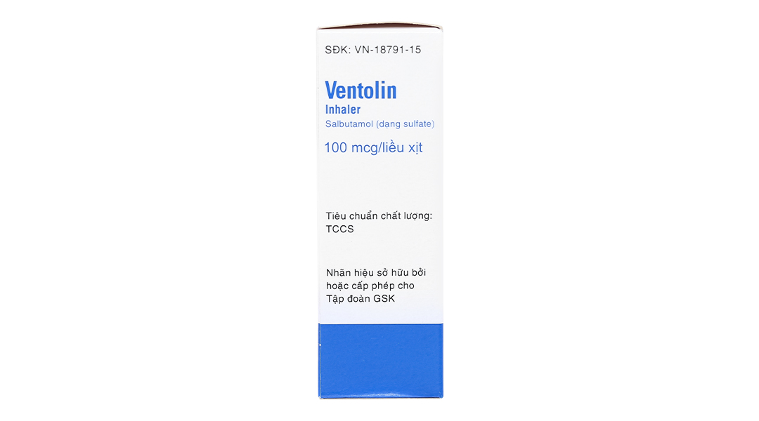 Hỗn dịch xịt Ventolin Inhaler 100mcg/liều trị hen suyễn