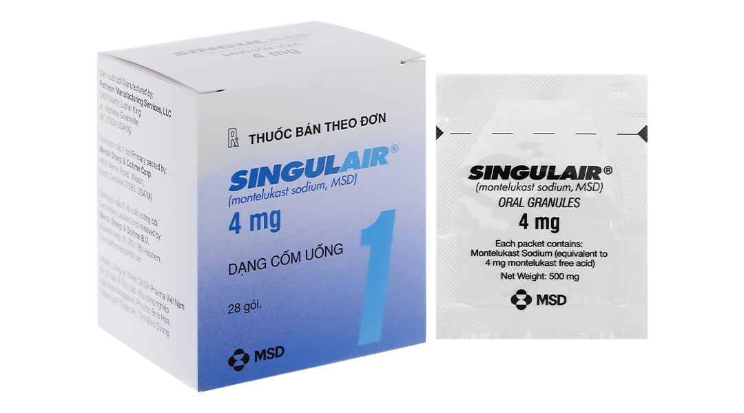 Giới Thiệu Tổng Quan về Thuốc Singulair 4mg Gói