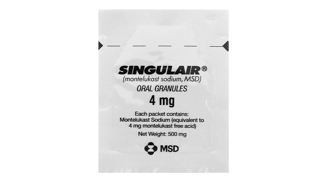 Thuốc cốm Singulair 4mg trị hen phế quản mạn tính