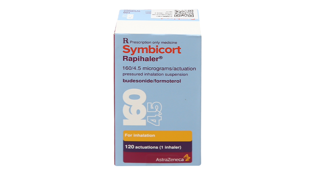 Hỗn dịch xịt Symbicort Rapihaler 160/4.5mcg trị hen suyễn